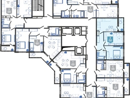 Продается 2-комнатная квартира ЖК Облака-3, дом 1, 50.8  м², 9470644 рублей
