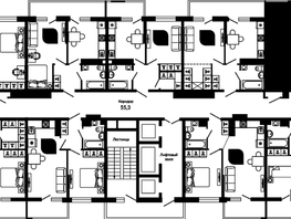 Продается 2-комнатная квартира ЖК Отражение, 2 очередь литера 3, 58.4 м², 8621220 рублей
