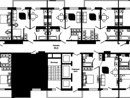 Продается 1-комнатная квартира ЖК Отражение, 2 очередь литера 3, 41.3  м&sup2;, 5828032 рублей