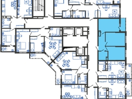 Продается 2-комнатная квартира ЖК Облака-3, дом 1, 50.8 м², 10058400 рублей