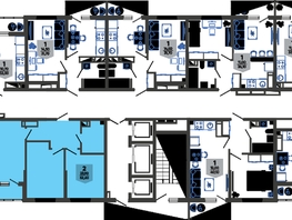 Продается 2-комнатная квартира ЖК Облака-3, дом 1, 52.6  м², 9357540 рублей