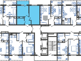 Продается 1-комнатная квартира ЖК Облака-3, дом 1, 35.1  м&sup2;, 8813013 рублей