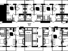 Продается 2-комнатная квартира ЖК Отражение, 2 очередь литера 3, 63.4  м², 9233600 рублей