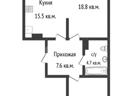 Продается 2-комнатная квартира Питерская ул, 60.7  м², 6380000 рублей