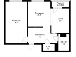 Продается 2-комнатная квартира Питерская ул, 50.4  м², 5650000 рублей