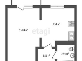 Продается 1-комнатная квартира ЖК Новая Португалия, литера 30, 18202  м², 3500000 рублей