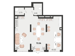 Продается Офис ЖК Родные просторы, литера 22, 72.26  м², 17297000 рублей