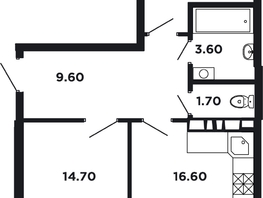 Продается 2-комнатная квартира ЖК Neo-квартал Красная площадь, 19, 60.9  м², 10170300 рублей