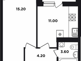 Продается 1-комнатная квартира ЖК Neo-квартал Красная площадь, 14, 35.8  м², 6336600 рублей