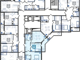 Продается 2-комнатная квартира ЖК Облака-3, дом 1, 58.5  м², 10775700 рублей