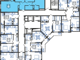 Продается 3-комнатная квартира ЖК Облака-3, дом 1, 79.6  м&sup2;, 15052280 рублей