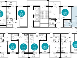 Продается 1-комнатная квартира ЖК Лестория, дом 1, 38.4  м&sup2;, 17548273 рублей