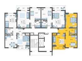 Продается 2-комнатная квартира ЖК Горный квартал, литера 6, 60  м², 18984000 рублей