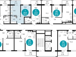Продается 1-комнатная квартира ЖК Лестория, дом 3, 29.5 м², 16767800 рублей