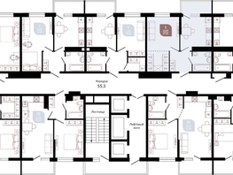 Продается 1-комнатная квартира ЖК Отражение, 2 очередь литера 3, 38.3  м&sup2;, 5693761 рублей