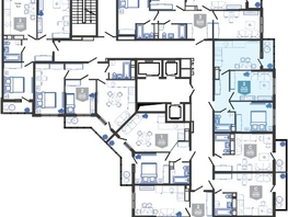 Продается 2-комнатная квартира ЖК Облака-3, дом 1, 50.8  м², 9641840 рублей