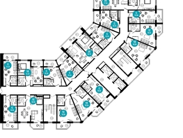 Продается 1-комнатная квартира ЖК Нескучный сад, корпус 2, 23  м², 34465500 рублей