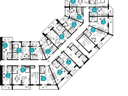 Продается 1-комнатная квартира ЖК Нескучный сад, корпус 2, 34.6  м², 39651600 рублей