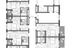 Продается 3-комнатная квартира ЖК Нескучный сад, корпус 2, 64 м², 71259700 рублей