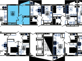 Продается 1-комнатная квартира ЖК Облака-3, дом 1, 31.7  м², 6993020 рублей