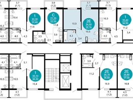 Продается 1-комнатная квартира ЖК Лестория, дом 2, 35.6  м&sup2;, 16914389 рублей
