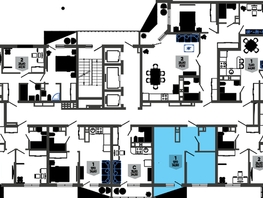 Продается 1-комнатная квартира ЖК Облака-3, дом 1, 36.5  м², 7520825 рублей