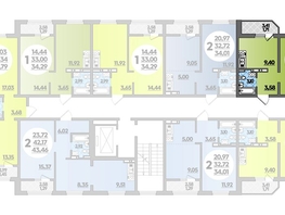 Продается Студия ЖК Молодежный 2, литера 11, 34.82  м², 3993854 рублей