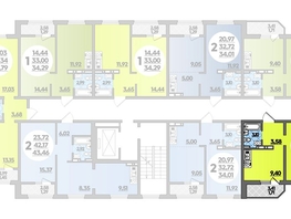 Продается Студия ЖК Молодежный 2, литера 11, 34.82  м², 4021710 рублей