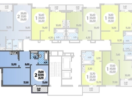 Продается 2-комнатная квартира ЖК Парк у дома, литера 7.1, 61.7  м², 10070000 рублей