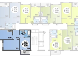 Продается 2-комнатная квартира ЖК Парк у дома, литера 7.1, 62.2  м², 12650000 рублей