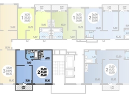 Продается 2-комнатная квартира ЖК Парк у дома, литера 7.1, 45.2 м², 8194760 рублей