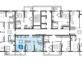 Продается 2-комнатная квартира ЖК Облака-2, блок секция 4-8, 51.6  м&sup2;, 9682482 рублей