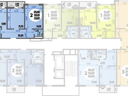 Продается 2-комнатная квартира ЖК Парк у дома, литера 8.3, 53.1  м², 10242990 рублей