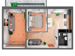 Продается 2-комнатная квартира ЖК Времена года, литера А, 58.79  м&sup2;, 13152100 рублей