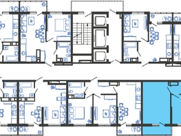 Продается 2-комнатная квартира ЖК Облака-3, дом 1, 59.5  м², 10466050 рублей