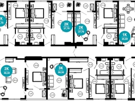 Продается 2-комнатная квартира АО Нескучный сад, корпус 1, 37.7 м², 44199480 рублей