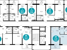 Продается 1-комнатная квартира ЖК Лестория, дом 3, 38.6 м², 18782760 рублей