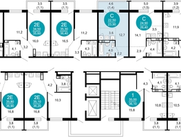 Продается 1-комнатная квартира ЖК Лестория, дом 2, 23.7  м&sup2;, 13006507 рублей