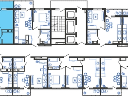 Продается 2-комнатная квартира ЖК Облака-3, дом 1, 47.7  м², 9721260 рублей