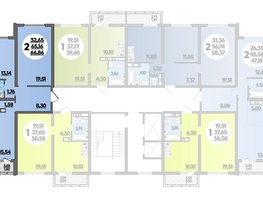 Продается 2-комнатная квартира ЖК Город у моря, литер 17, 66.68  м², 7982000 рублей