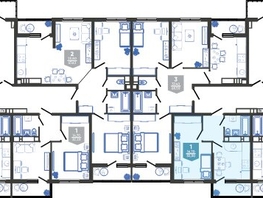 Продается 1-комнатная квартира ЖК Облака-3, дом 1, 32.3  м², 7147990 рублей