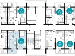 Продается 1-комнатная квартира ЖК Лестория, дом 4, 37.1  м&sup2;, 15464279 рублей