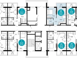 Продается 1-комнатная квартира ЖК Лестория, дом 4, 34  м&sup2;, 15075546 рублей