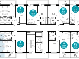 Продается 2-комнатная квартира ЖК Лестория, дом 4, 44.2  м², 18144100 рублей