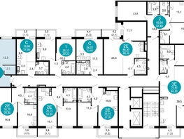 Продается 2-комнатная квартира ЖК Лестория, дом 5, 61.2  м&sup2;, 21460773 рублей