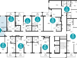Продается 2-комнатная квартира ЖК Лестория, дом 5, 61.4  м&sup2;, 21591777 рублей