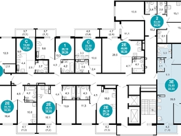 Продается 2-комнатная квартира ЖК Лестория, дом 5, 80.6  м², 28983760 рублей