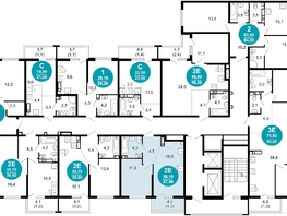 Продается 1-комнатная квартира ЖК Лестория, дом 5, 37.4 м², 16579420 рублей