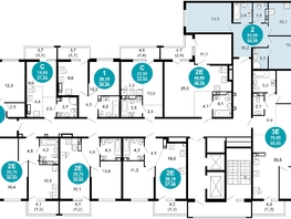 Продается 2-комнатная квартира ЖК Лестория, дом 5, 64.9  м&sup2;, 23852226 рублей