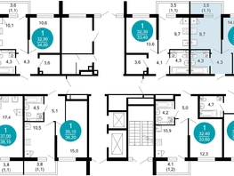 Продается 1-комнатная квартира ЖК Лестория, дом 6, 34.2  м&sup2;, 15053551 рублей